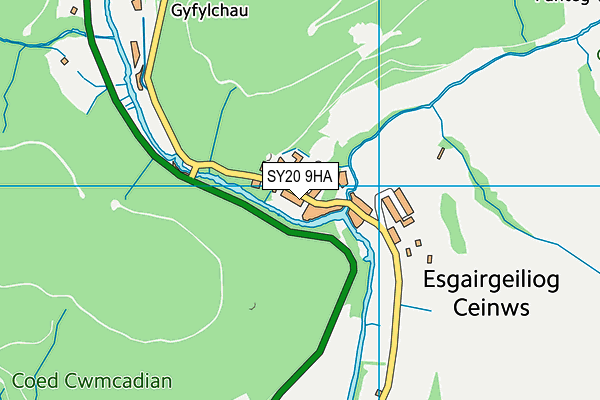 SY20 9HA map - OS VectorMap District (Ordnance Survey)