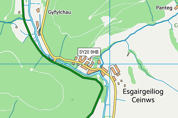 SY20 9HB map - OS VectorMap District (Ordnance Survey)