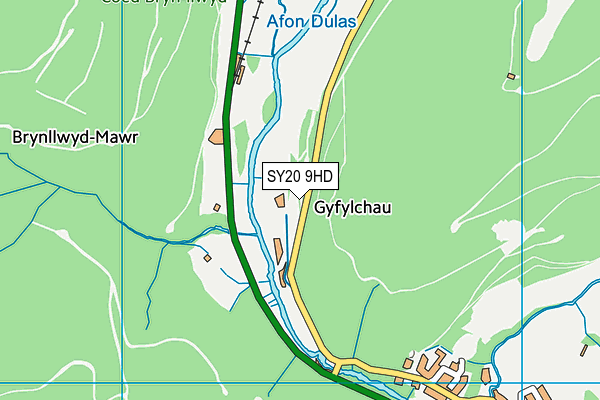 SY20 9HD map - OS VectorMap District (Ordnance Survey)