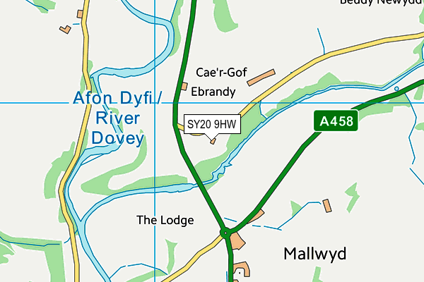 SY20 9HW map - OS VectorMap District (Ordnance Survey)