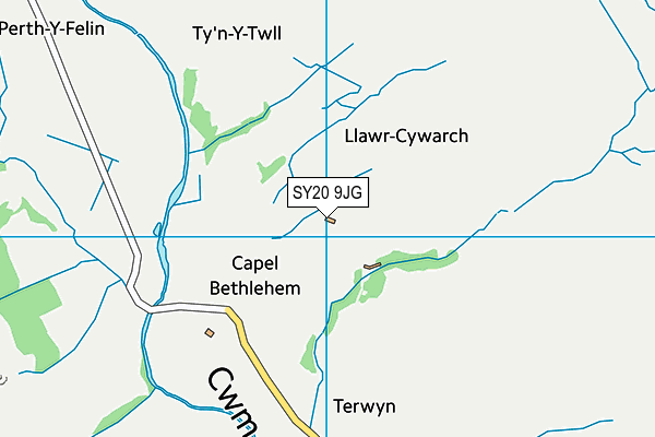 SY20 9JG map - OS VectorMap District (Ordnance Survey)