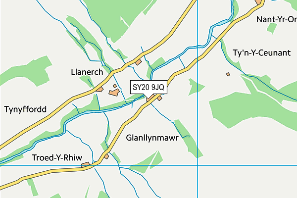 SY20 9JQ map - OS VectorMap District (Ordnance Survey)