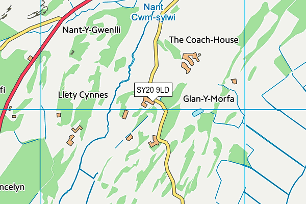 SY20 9LD map - OS VectorMap District (Ordnance Survey)