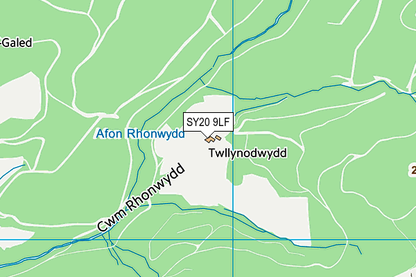 SY20 9LF map - OS VectorMap District (Ordnance Survey)