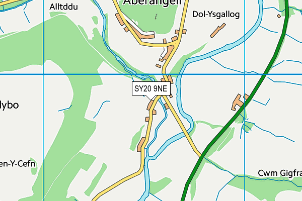 SY20 9NE map - OS VectorMap District (Ordnance Survey)