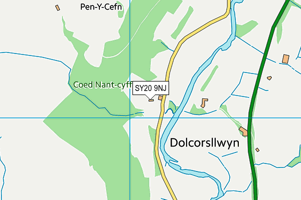 SY20 9NJ map - OS VectorMap District (Ordnance Survey)