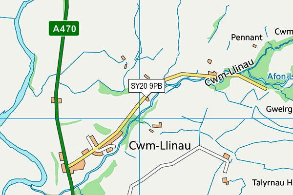 SY20 9PB map - OS VectorMap District (Ordnance Survey)