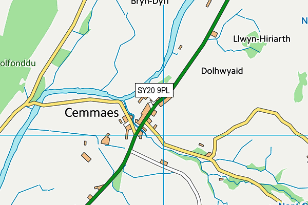 SY20 9PL map - OS VectorMap District (Ordnance Survey)