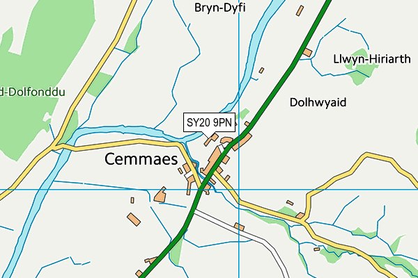 SY20 9PN map - OS VectorMap District (Ordnance Survey)