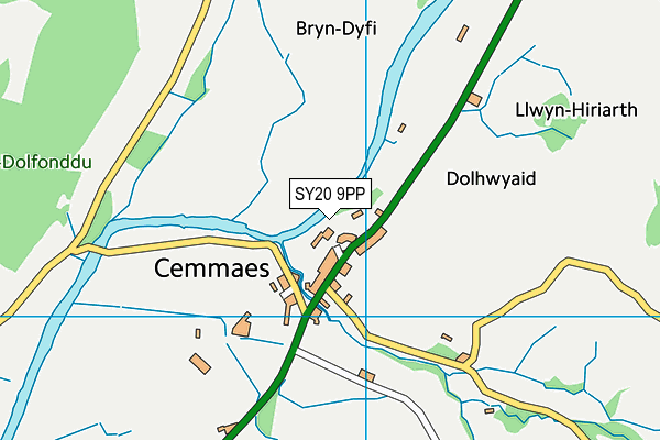 SY20 9PP map - OS VectorMap District (Ordnance Survey)