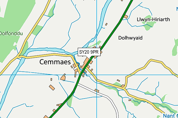 SY20 9PR map - OS VectorMap District (Ordnance Survey)