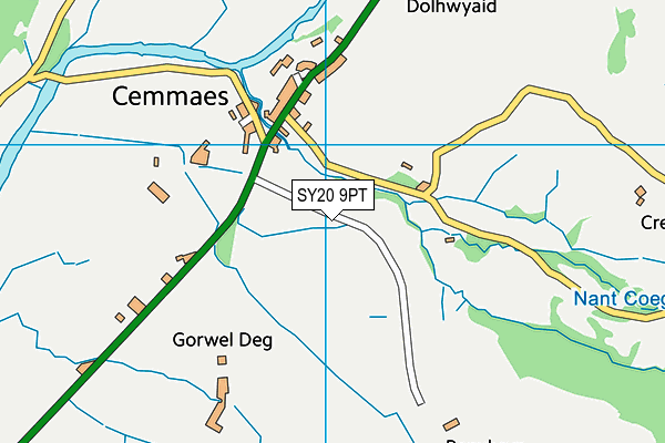 SY20 9PT map - OS VectorMap District (Ordnance Survey)