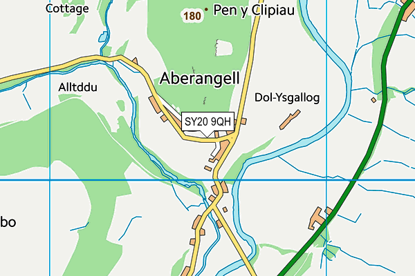 SY20 9QH map - OS VectorMap District (Ordnance Survey)