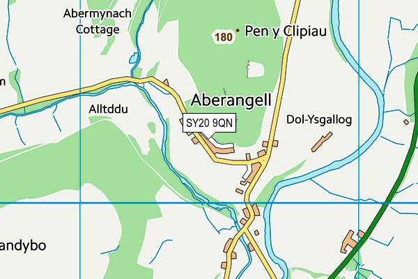 SY20 9QN map - OS VectorMap District (Ordnance Survey)