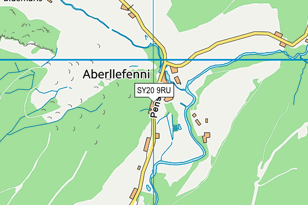 SY20 9RU map - OS VectorMap District (Ordnance Survey)