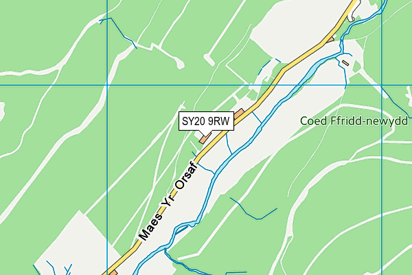 SY20 9RW map - OS VectorMap District (Ordnance Survey)