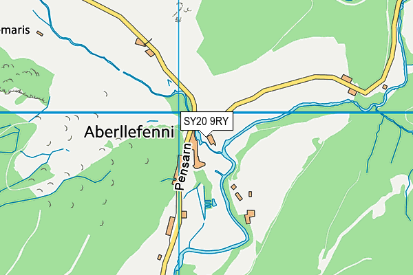 SY20 9RY map - OS VectorMap District (Ordnance Survey)
