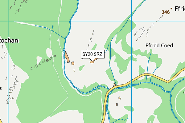 SY20 9RZ map - OS VectorMap District (Ordnance Survey)