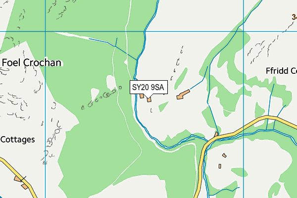 SY20 9SA map - OS VectorMap District (Ordnance Survey)