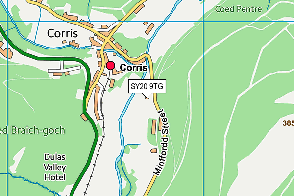 SY20 9TG map - OS VectorMap District (Ordnance Survey)