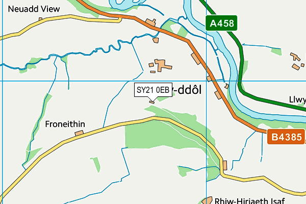 SY21 0EB map - OS VectorMap District (Ordnance Survey)