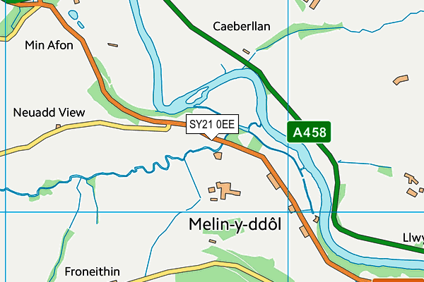 SY21 0EE map - OS VectorMap District (Ordnance Survey)