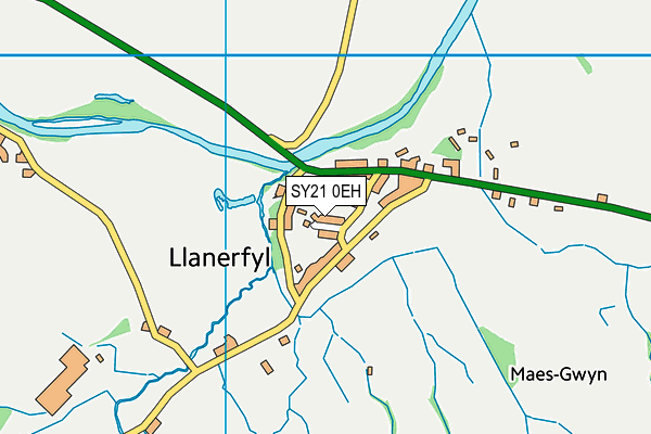 SY21 0EH map - OS VectorMap District (Ordnance Survey)