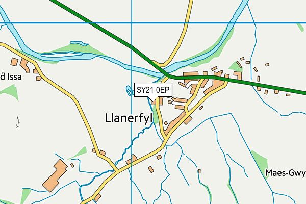 SY21 0EP map - OS VectorMap District (Ordnance Survey)