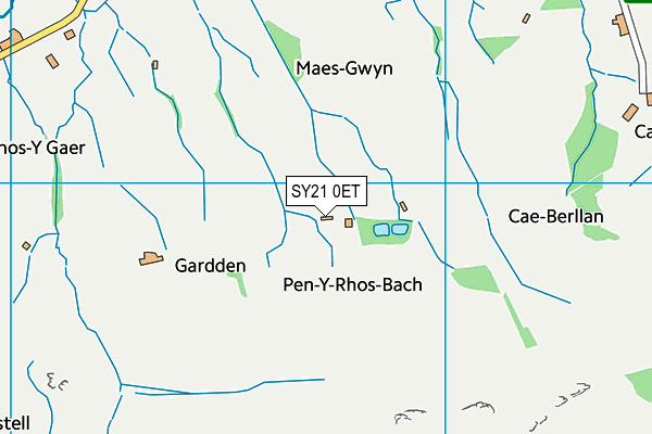 SY21 0ET map - OS VectorMap District (Ordnance Survey)