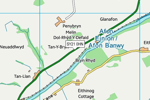 SY21 0HN map - OS VectorMap District (Ordnance Survey)