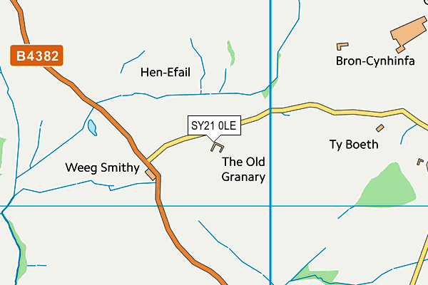 SY21 0LE map - OS VectorMap District (Ordnance Survey)