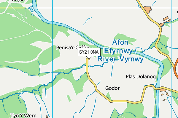 SY21 0NA map - OS VectorMap District (Ordnance Survey)