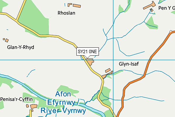 SY21 0NE map - OS VectorMap District (Ordnance Survey)