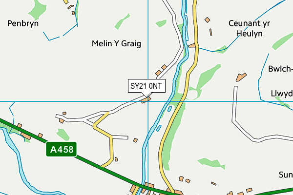 SY21 0NT map - OS VectorMap District (Ordnance Survey)