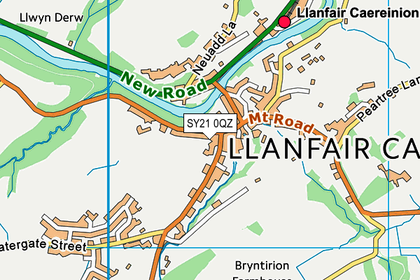 SY21 0QZ map - OS VectorMap District (Ordnance Survey)