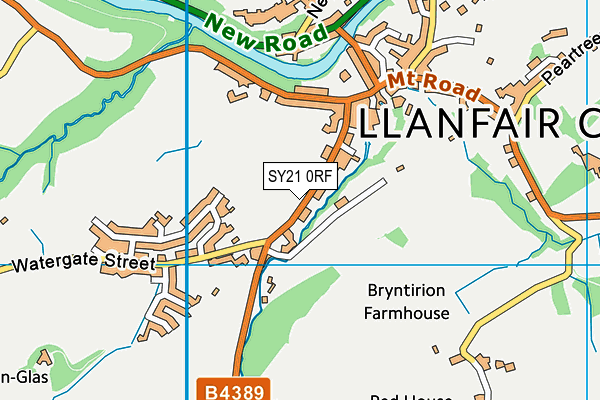 SY21 0RF map - OS VectorMap District (Ordnance Survey)