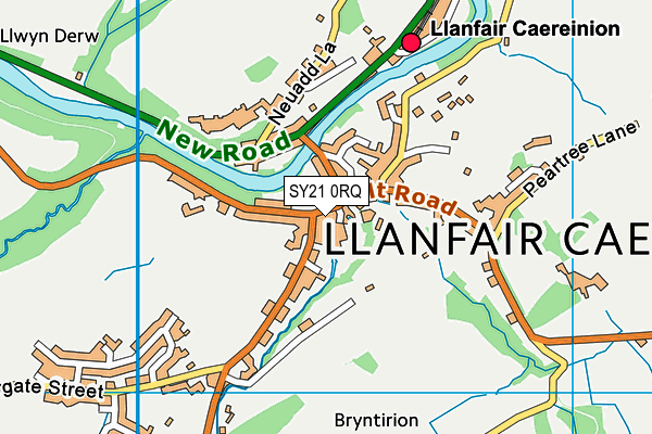 SY21 0RQ map - OS VectorMap District (Ordnance Survey)