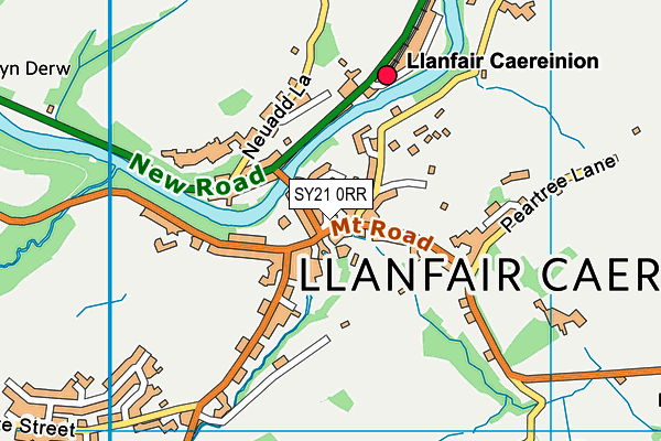 SY21 0RR map - OS VectorMap District (Ordnance Survey)