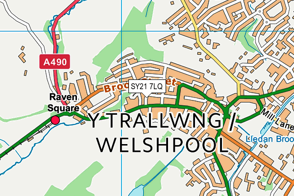 SY21 7LQ map - OS VectorMap District (Ordnance Survey)