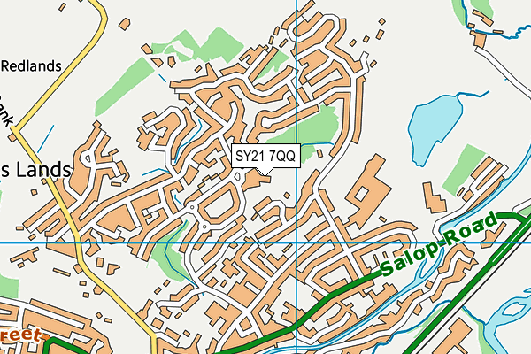 SY21 7QQ map - OS VectorMap District (Ordnance Survey)