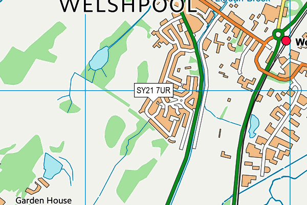 SY21 7UR map - OS VectorMap District (Ordnance Survey)