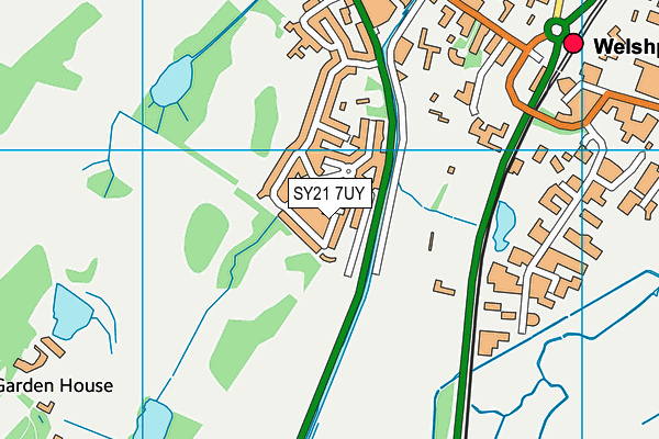 SY21 7UY map - OS VectorMap District (Ordnance Survey)