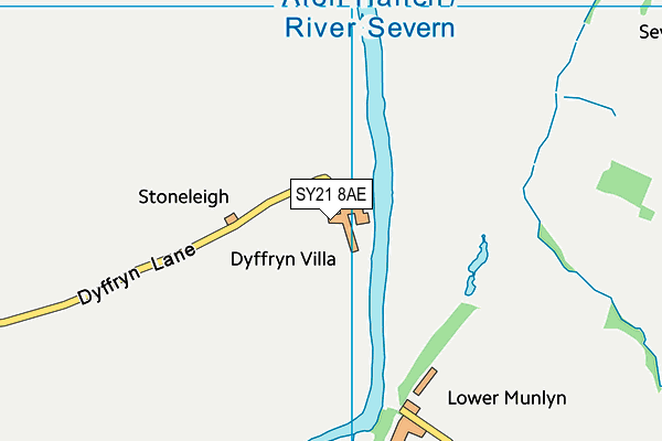 SY21 8AE map - OS VectorMap District (Ordnance Survey)