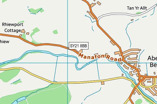 SY21 8BB map - OS VectorMap District (Ordnance Survey)