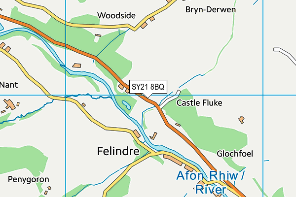 SY21 8BQ map - OS VectorMap District (Ordnance Survey)