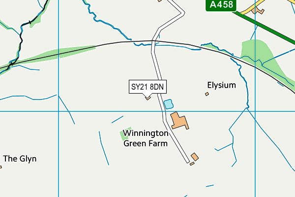 SY21 8DN map - OS VectorMap District (Ordnance Survey)