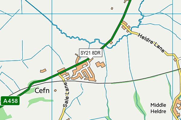 SY21 8DR map - OS VectorMap District (Ordnance Survey)