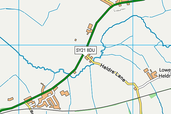 SY21 8DU map - OS VectorMap District (Ordnance Survey)