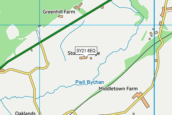 SY21 8EQ map - OS VectorMap District (Ordnance Survey)