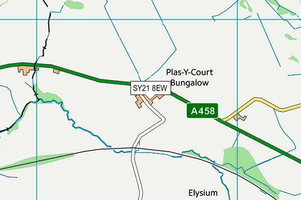 SY21 8EW map - OS VectorMap District (Ordnance Survey)